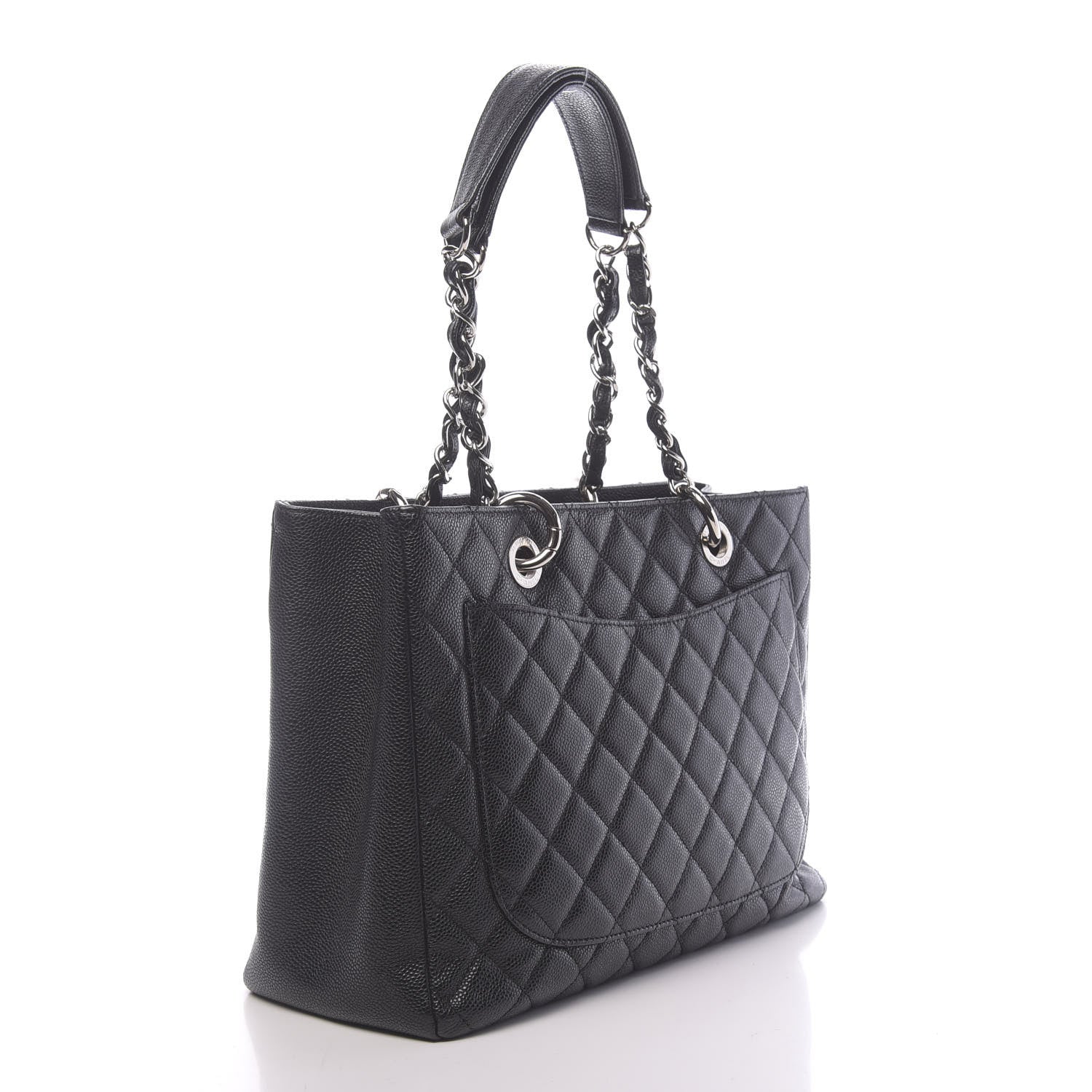 Chanel Caviar Quilted Grand Shopping Tote GST Black 3 of 12