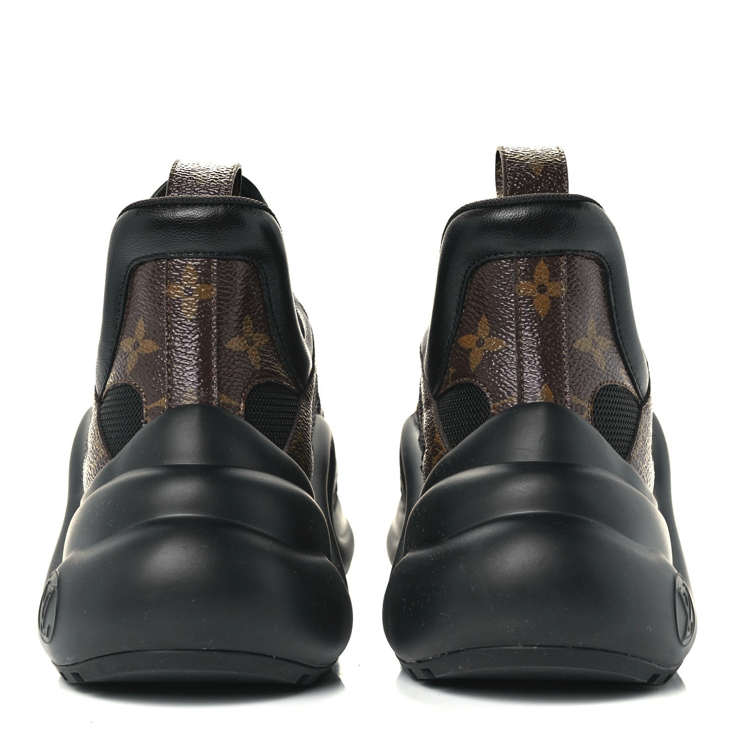 Louis Vuitton Calfskin Patent Monogram LV Archlight Sneakers 40.5 Black 5 of 11