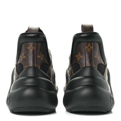 Louis Vuitton Calfskin Patent Monogram LV Archlight Sneakers 40.5 Black 5 of 11