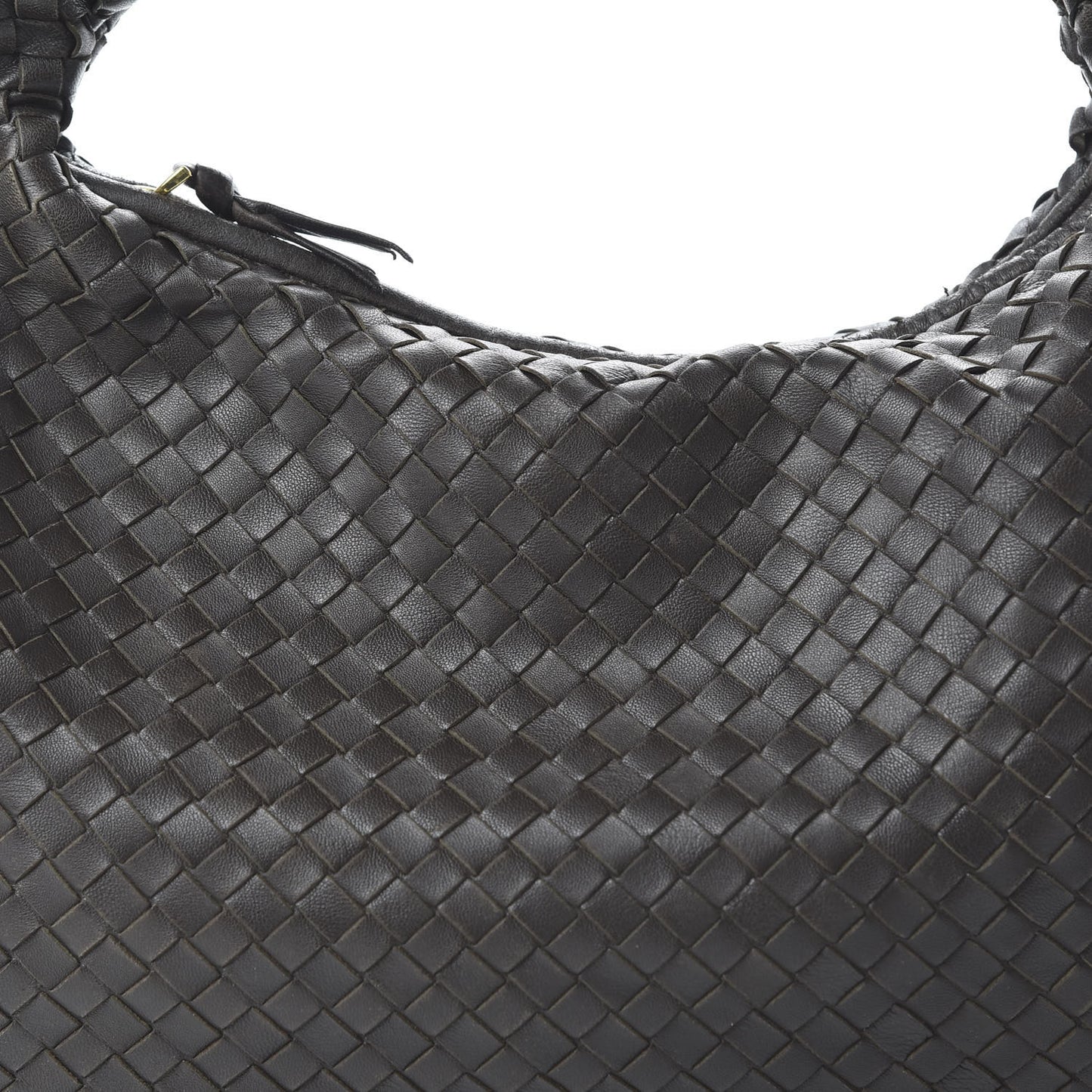 Nappa Intrecciato Medium Veneta Hobo Ebano