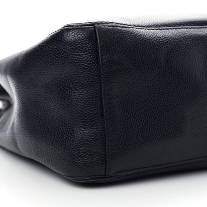 Chanel Caviar Shopping Tote Navy 9 of 18