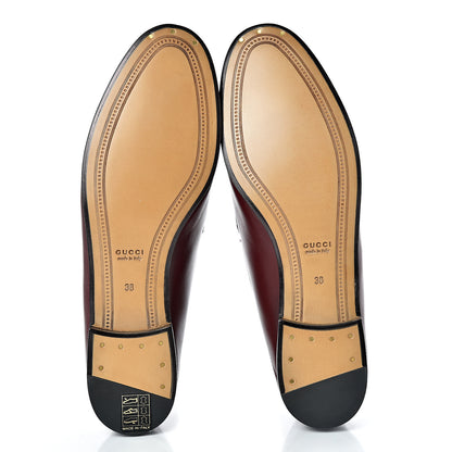 Gucci Lambskin Womens Brixton Horsebit Loafers 38 Vintage Bordeaux 5 of 8
