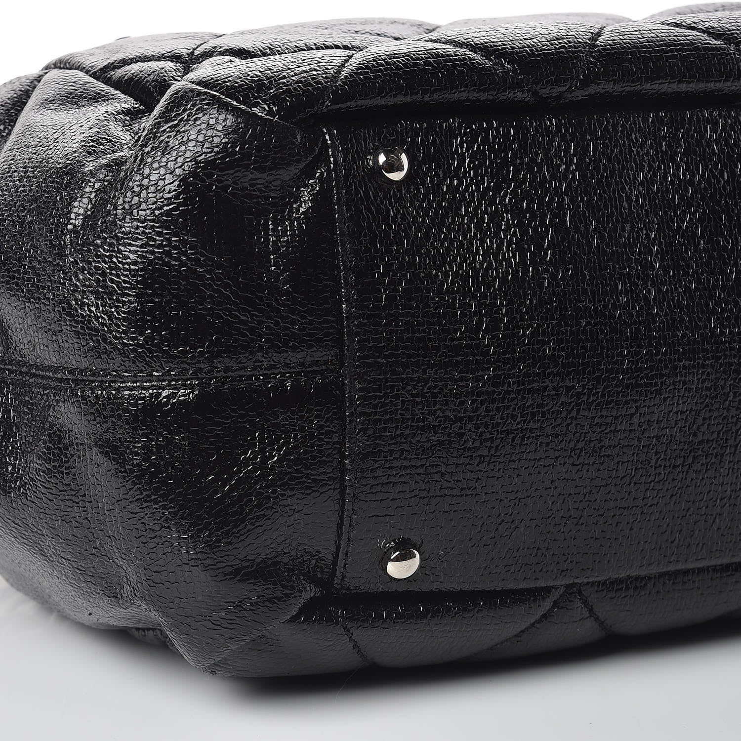 Chanel Coated Canvas Paris Biarritz Satchel Black 8 of 9