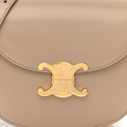 Celine Shiny Calfskin Triomphe Besace Clea Pebble 7 of 9