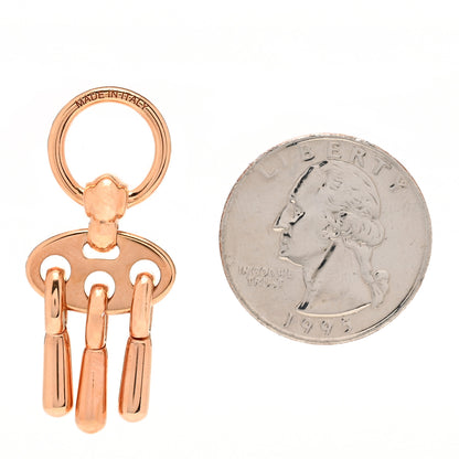 Hermes Polished Brass Charms Mors a Jouet Scarf Ring Rose Gold 2 of 4