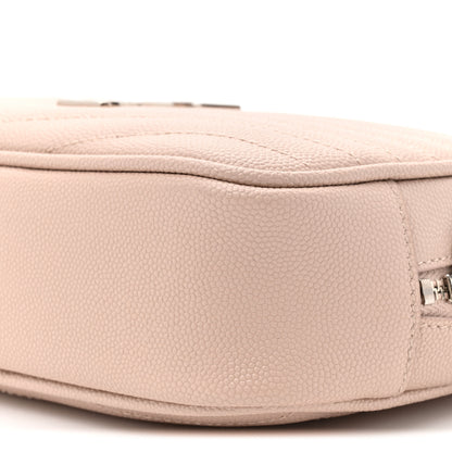 Saint Laurent Grain De Poudre Matelasse Monogram Mini Lou Camera Bag Marble Pink 9 of 11