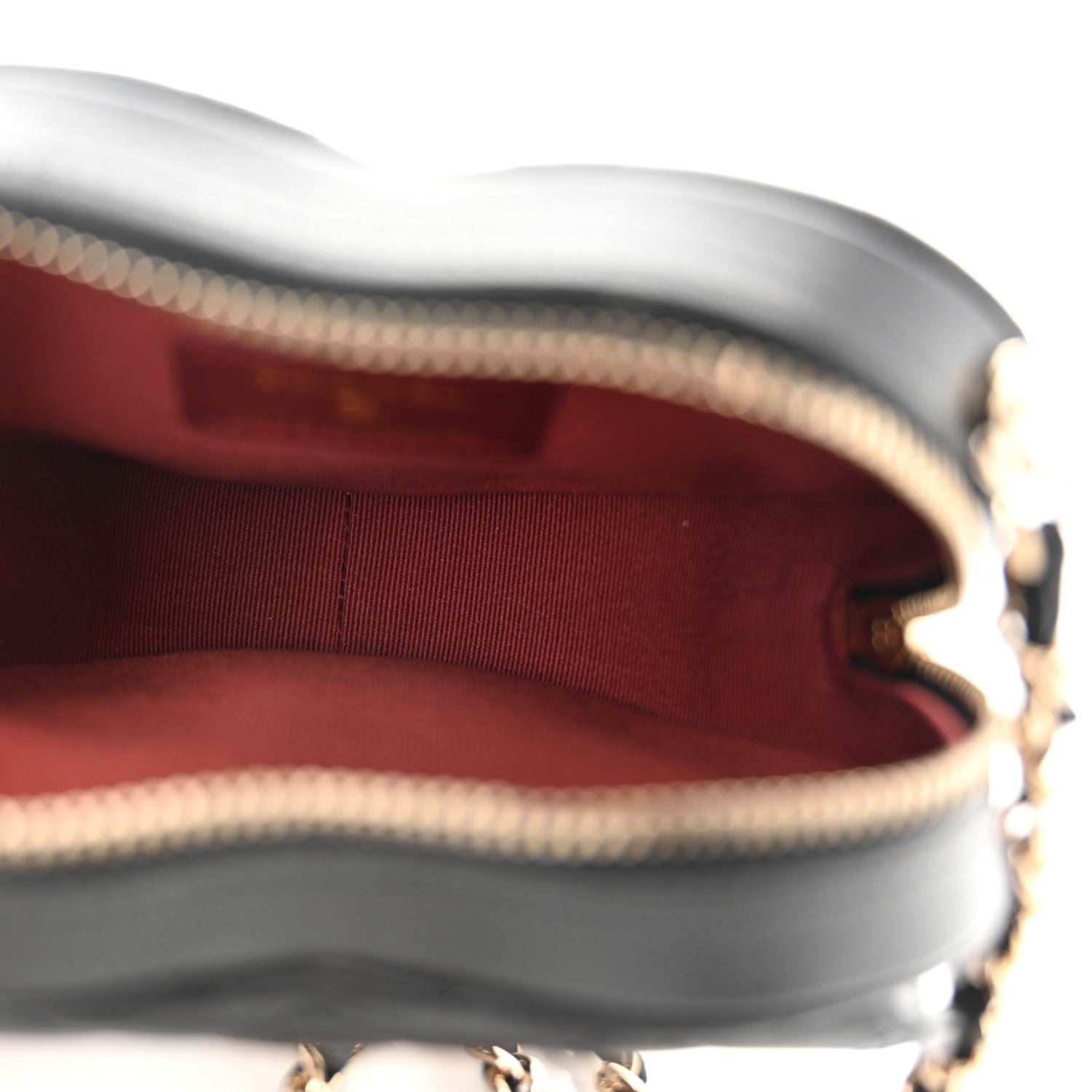 Chanel Lambskin Quilted CC In Love Heart Clutch With Chain Black 5 of 12