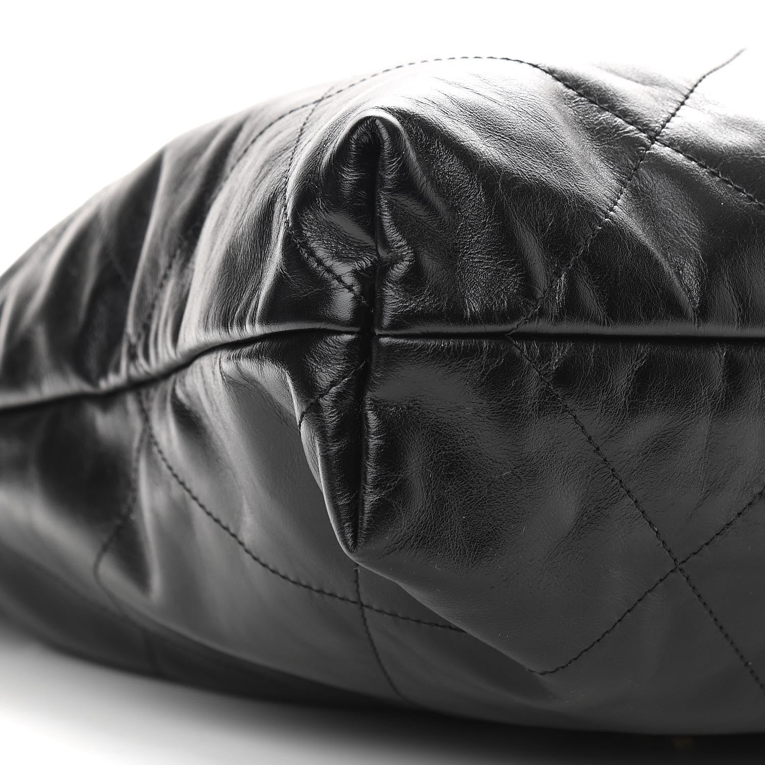 Chanel Shiny Calfskin Quilted Chanel 22 Black 10 of 11