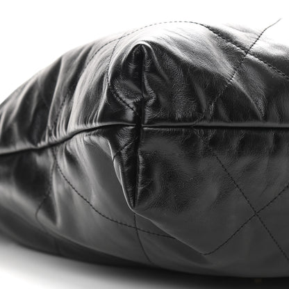 Chanel Shiny Calfskin Quilted Chanel 22 Black 10 of 11