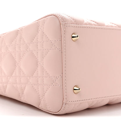 Christian Dior Lambskin Cannage Medium Lady Dior Light Pink 9 of 15