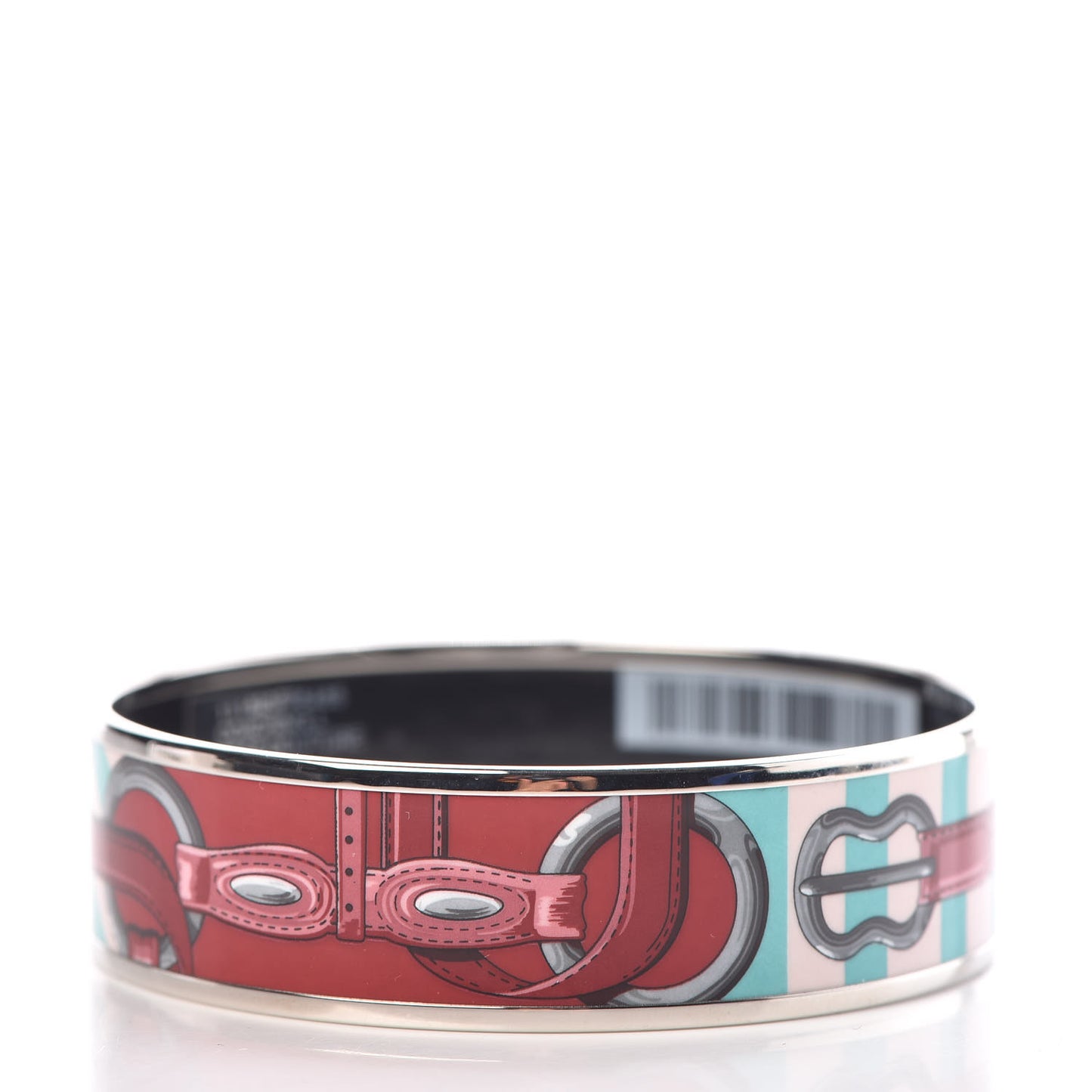 Enamel Printed Wide Coaching Bracelet 65 Rose Couture
