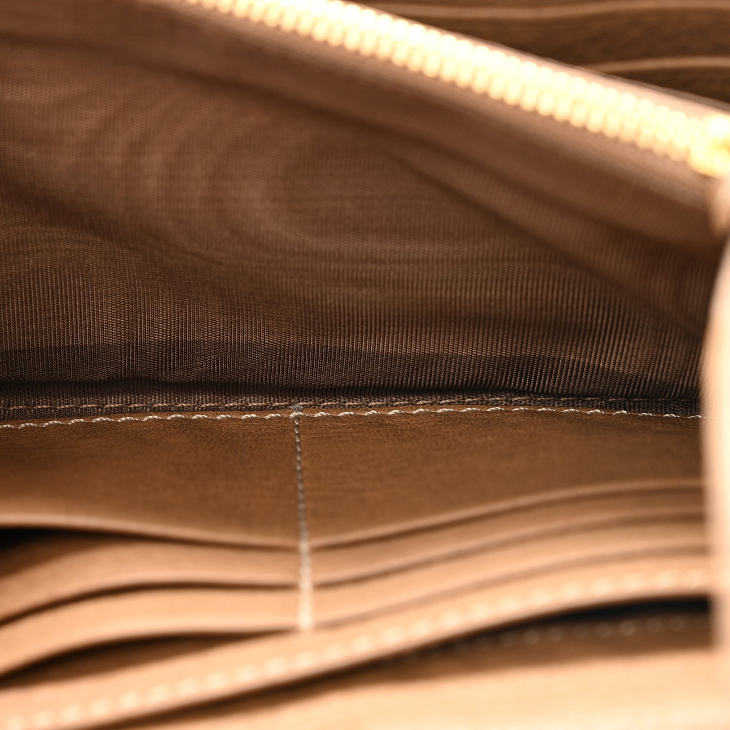 Calfskin Marcie Continental Flap Wallet Nut