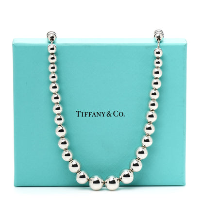 Tiffany Sterling Silver HardWear Graduated Ball Necklace 6 of 6