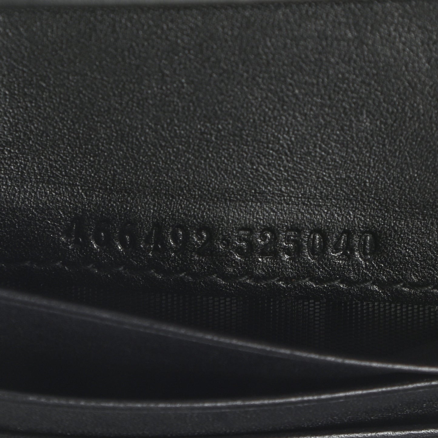 Calfskin Matelasse Cicada Stud GG Marmont Card Case Wallet Black