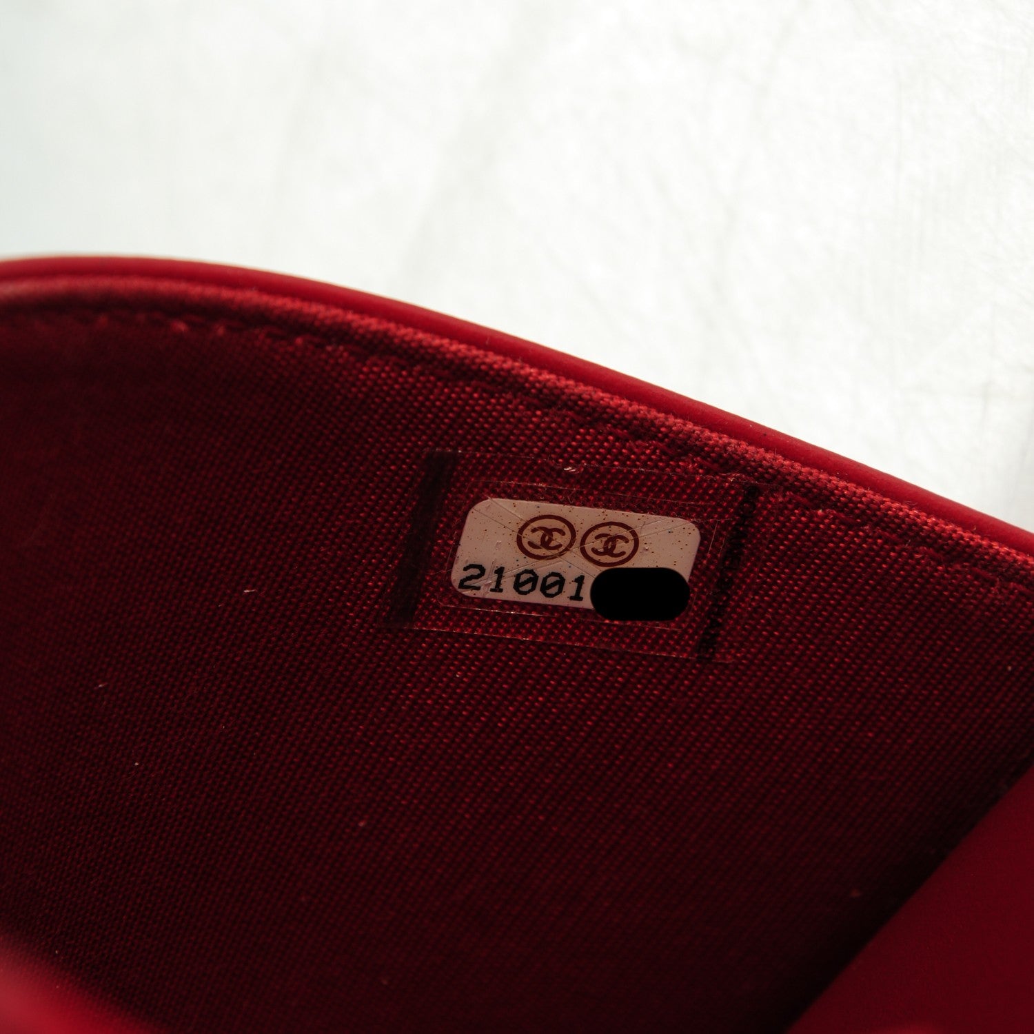 Chanel Lambskin Quilted Coco Boy Wallet On Chain WOC Red 8 of 8