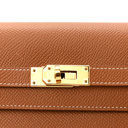 Hermes Epsom Kelly Wallet To Go Gold 6 of 7