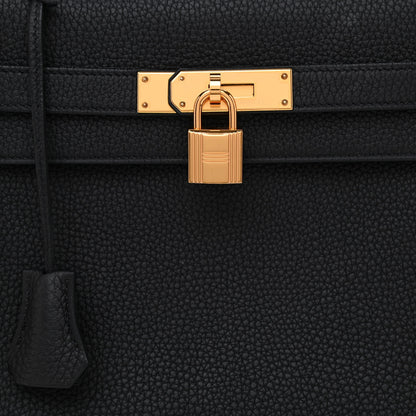 Hermes Togo Kelly Retourne 28 Black 8 of 11