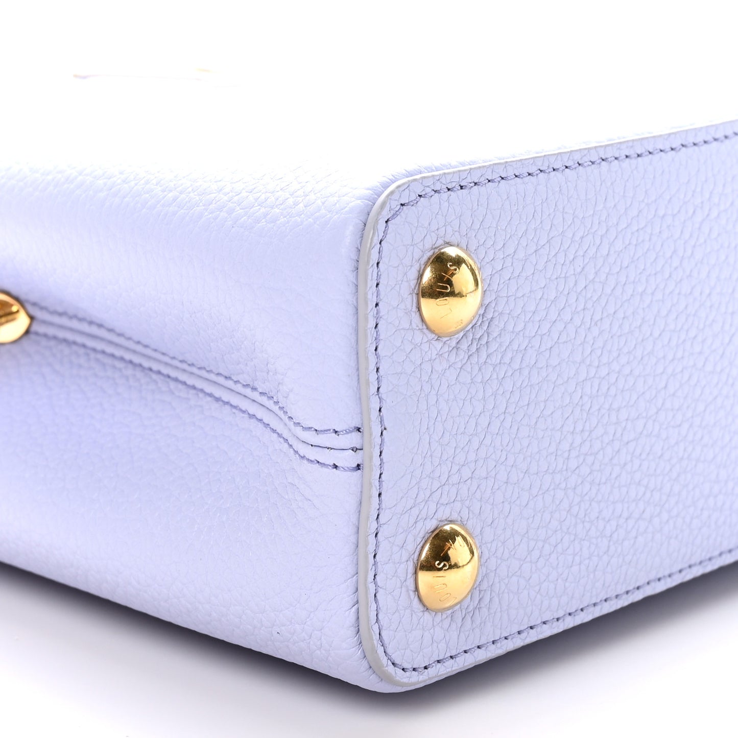 Taurillon Braided Chain Capucines BB Iris Creme