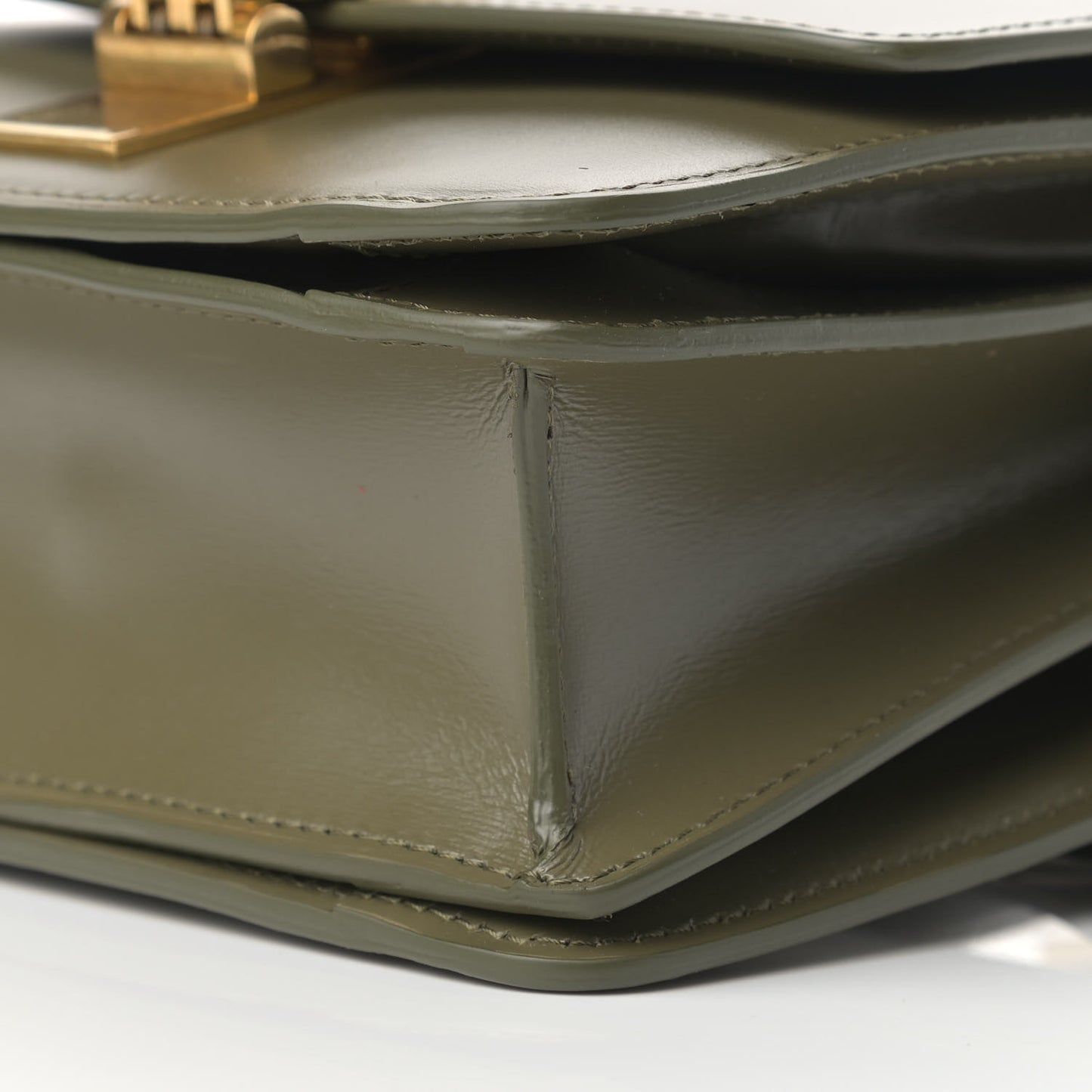 Box Calfskin Small Classic Box Flap Bag Army Green