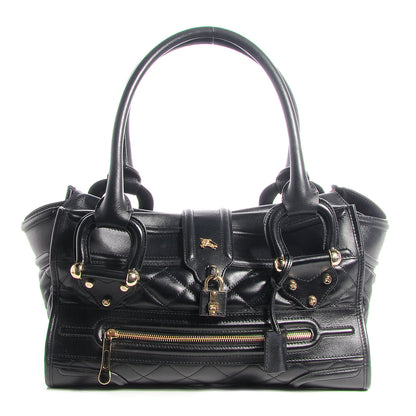 Burberry Quilted Calfskin Large Manor Tote Black 1 of 11