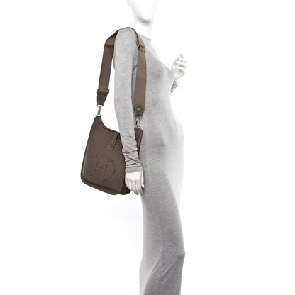 Hermes Taurillon Clemence Evelyne III PM Etoupe 2 of 11