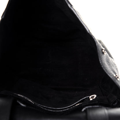 Proenza Schouler Pebbled Calfskin Small PS Courier Backpack Black 4 of 19