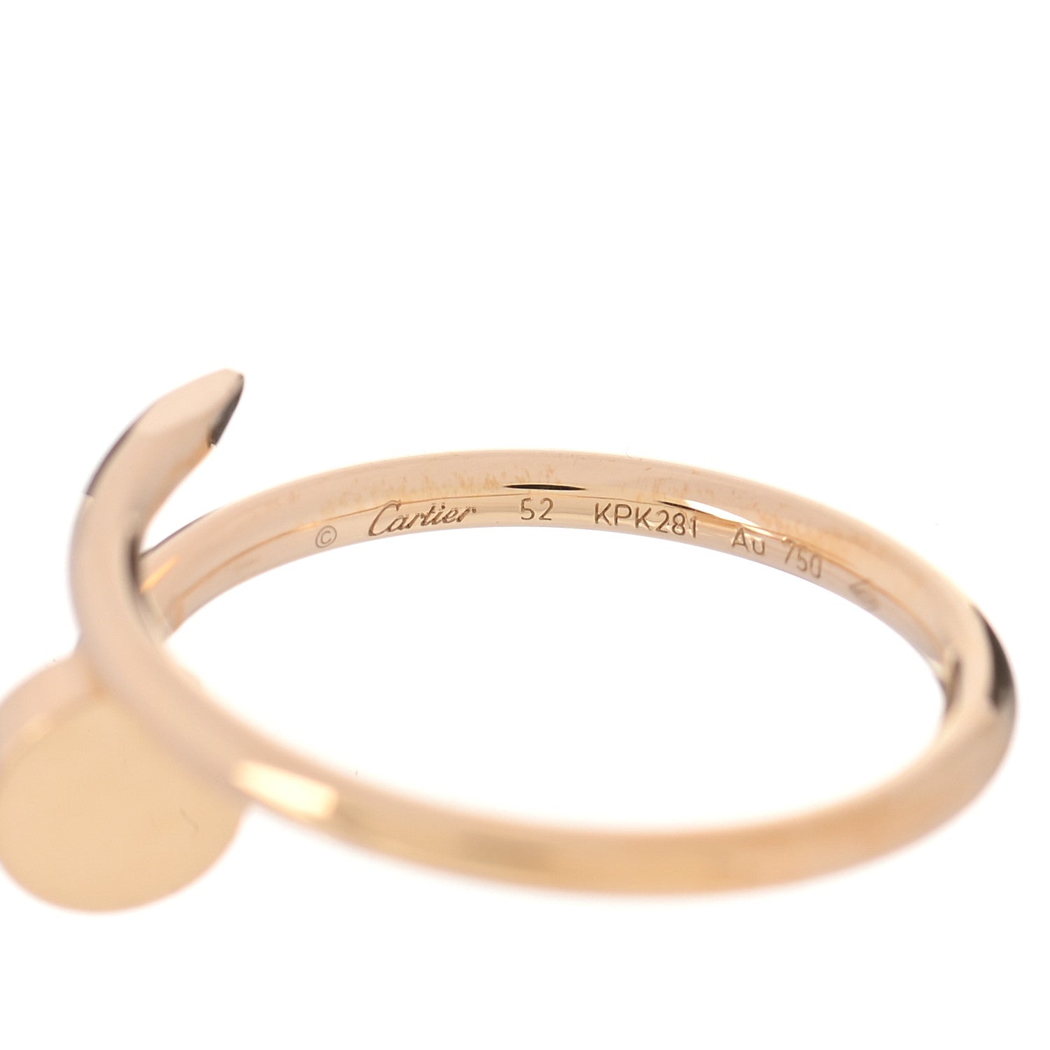 Cartier 18K Yellow Gold Small Juste Un Clou Ring 52 6 4 of 5