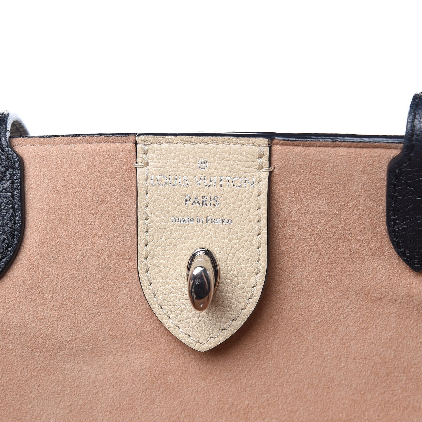 Calfskin Lockme Cabas Vanille Black