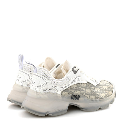 Christian Dior Technical Fabric Rubber Oblique Dior Vibe Sneakers 38 Gray 5 of 9