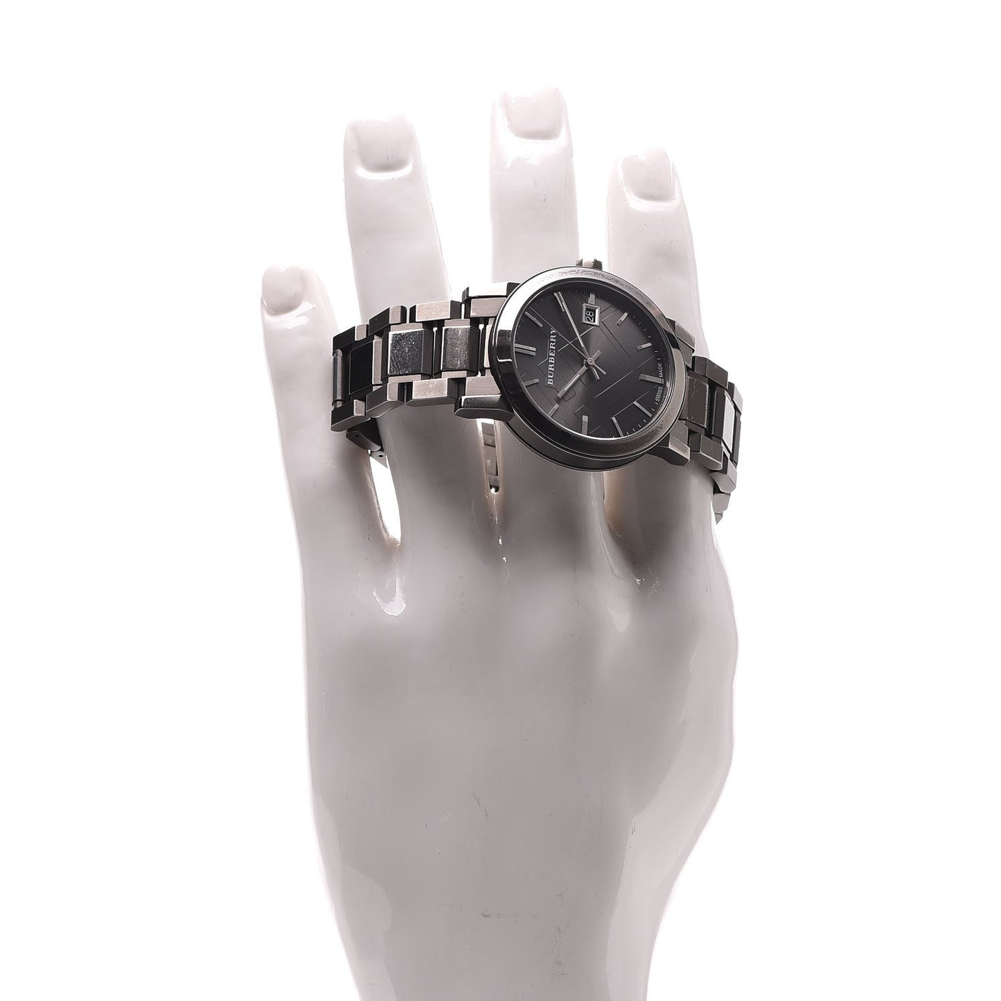 Stainless Steel 38mm Heritage Quartz Watch Grey BU9007