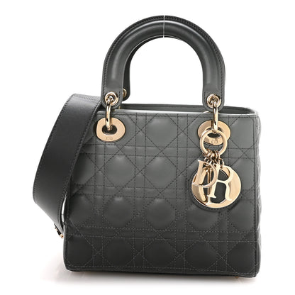 Christian Dior Lambskin Cannage Gradient Small My ABCDior Lady Dior Grey 1 of 10