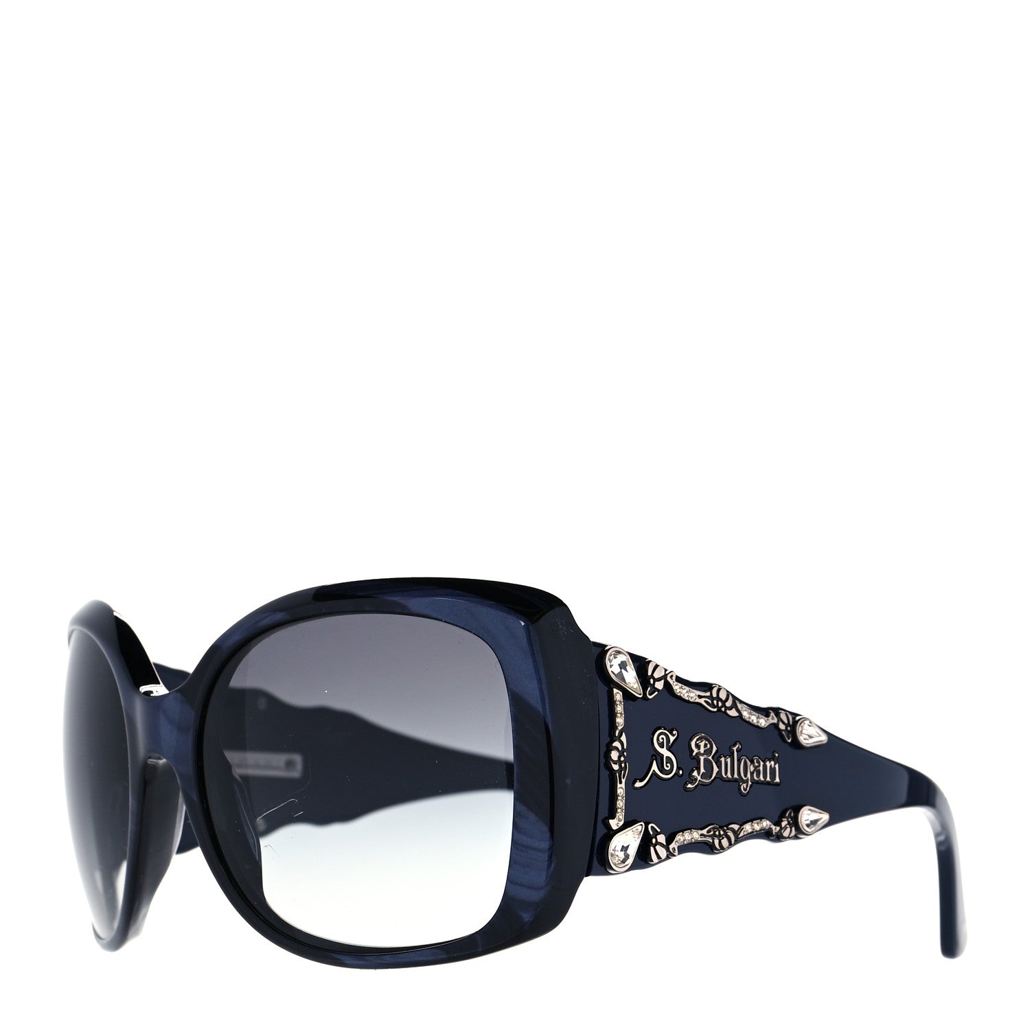 Bulgari BVLGARI Crystal Sunglasses 8048-B Black 1 of 8