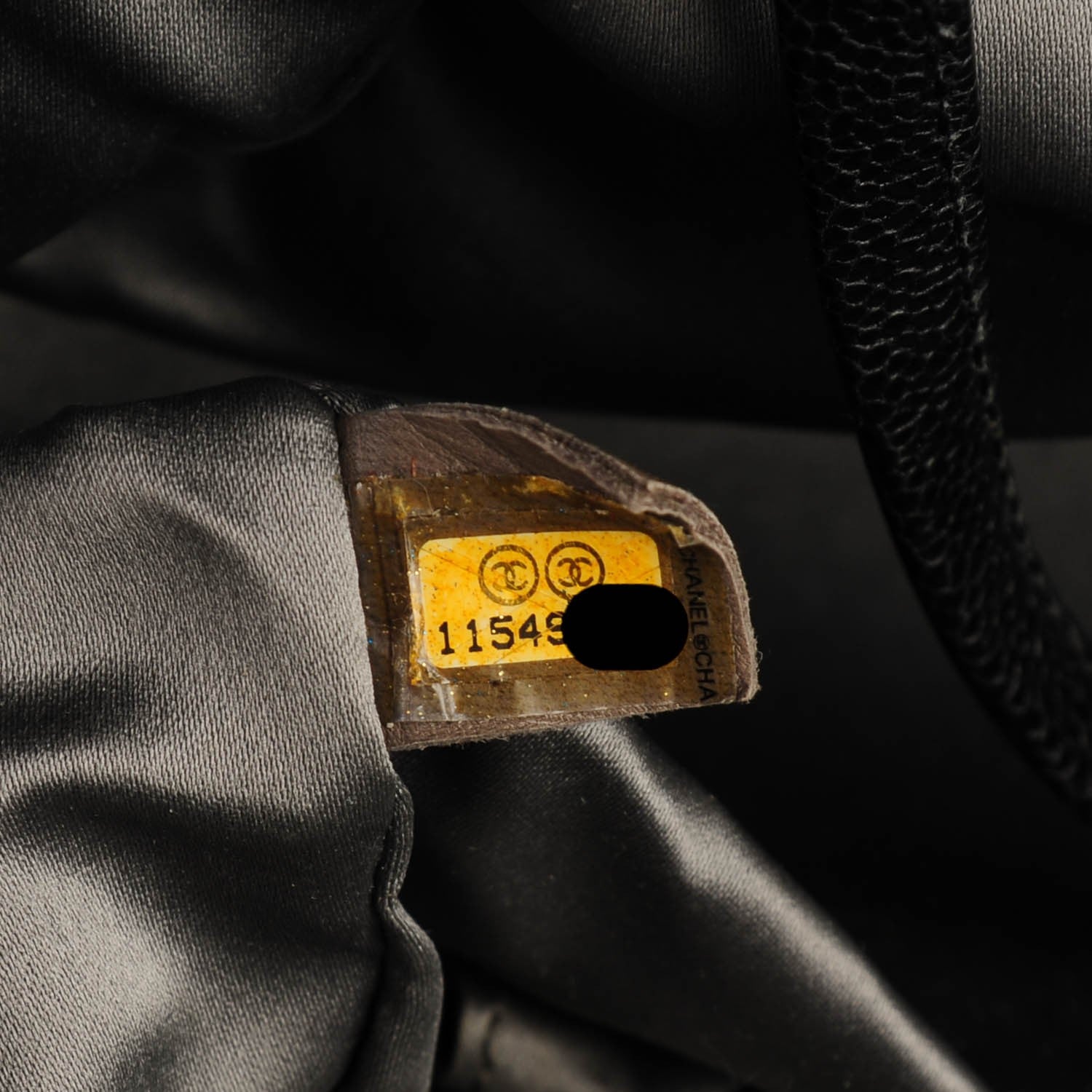 Chanel Glazed Caviar Pocket In The City Tote Black 7 of 10