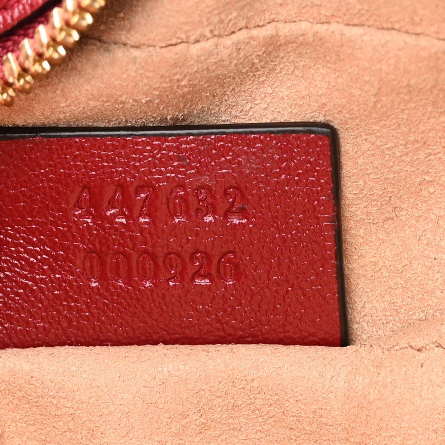 Monogram Azalea Calfskin Matelasse Diagonal Small GG Marmont Chain Shoulder Bag Beige Ebony New Cherry Red