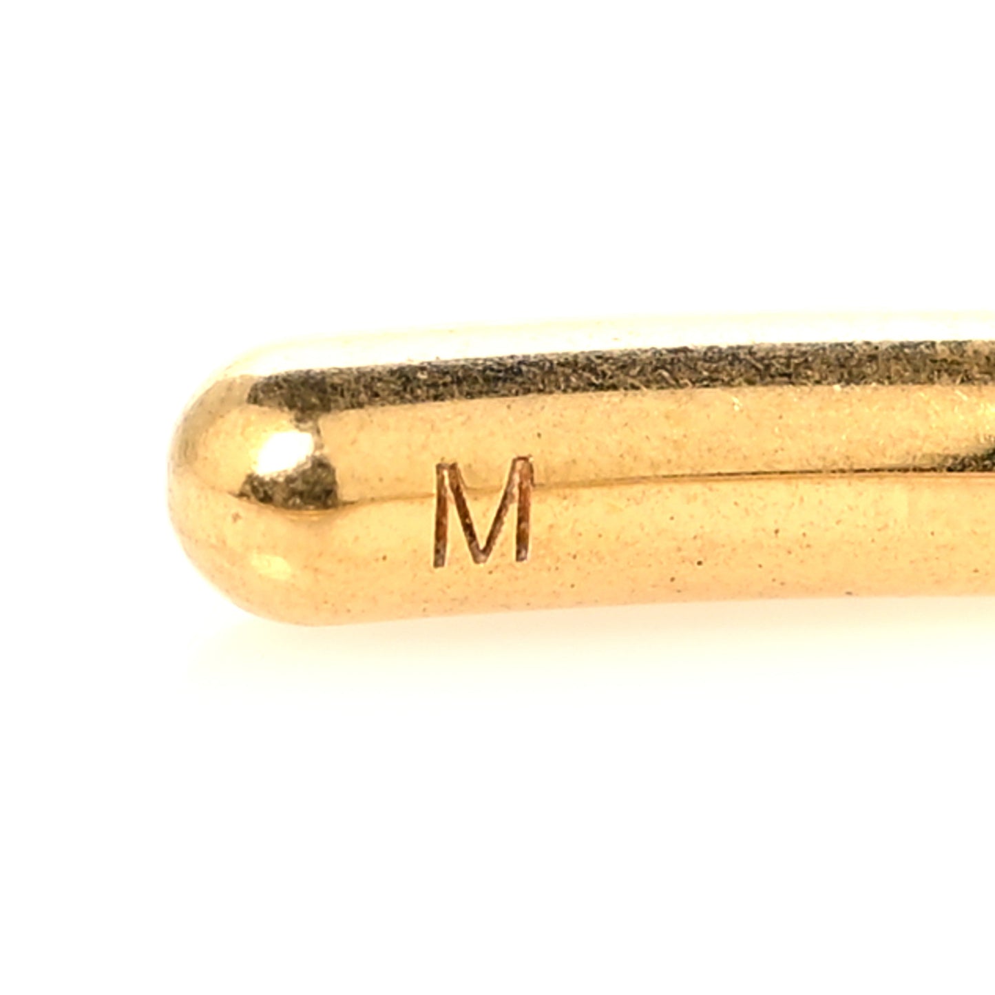 Metal Logo Cuff Bracelet M Gold