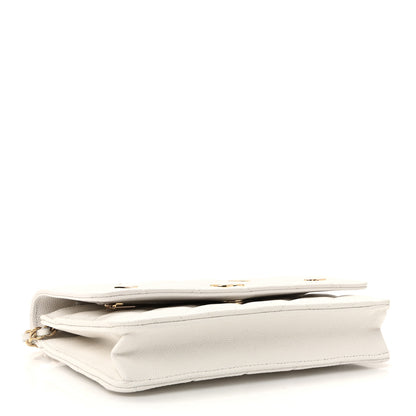Chanel Caviar Quilted Enamel Coco Casino Wallet On Chain WOC White 4 of 12