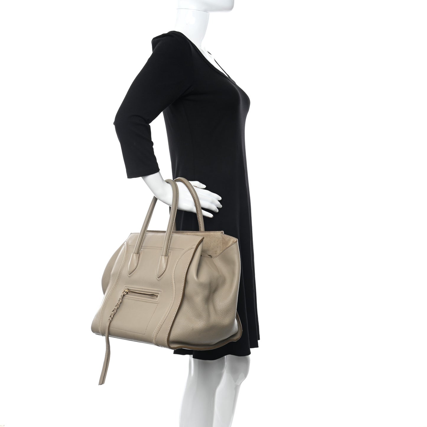 Grained Calfskin Medium Phantom Luggage Dune