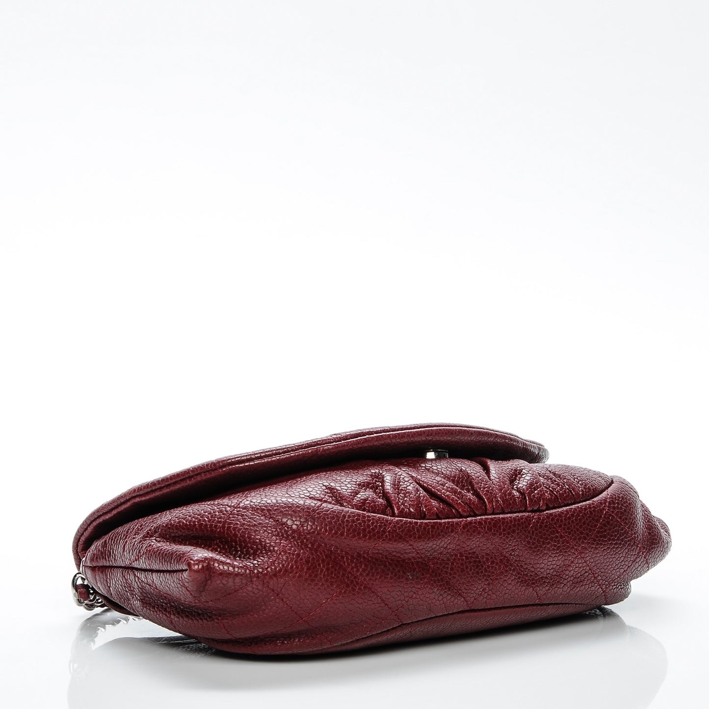 Caviar Half Moon Wallet On Chain WOC Dark Red