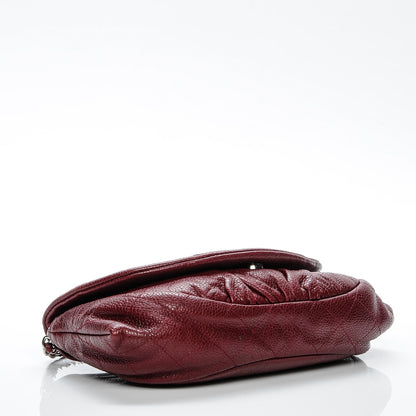 Chanel Caviar Half Moon Wallet On Chain WOC Dark Red 4 of 8