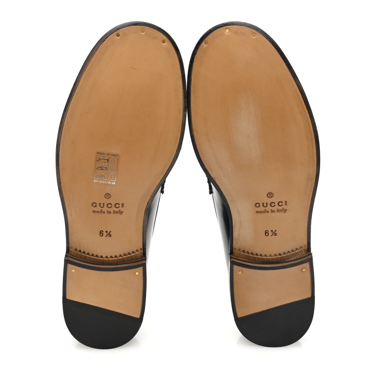 Gucci Millennial Ribot Mens Cara Loafers 6.5 Black 5 of 7