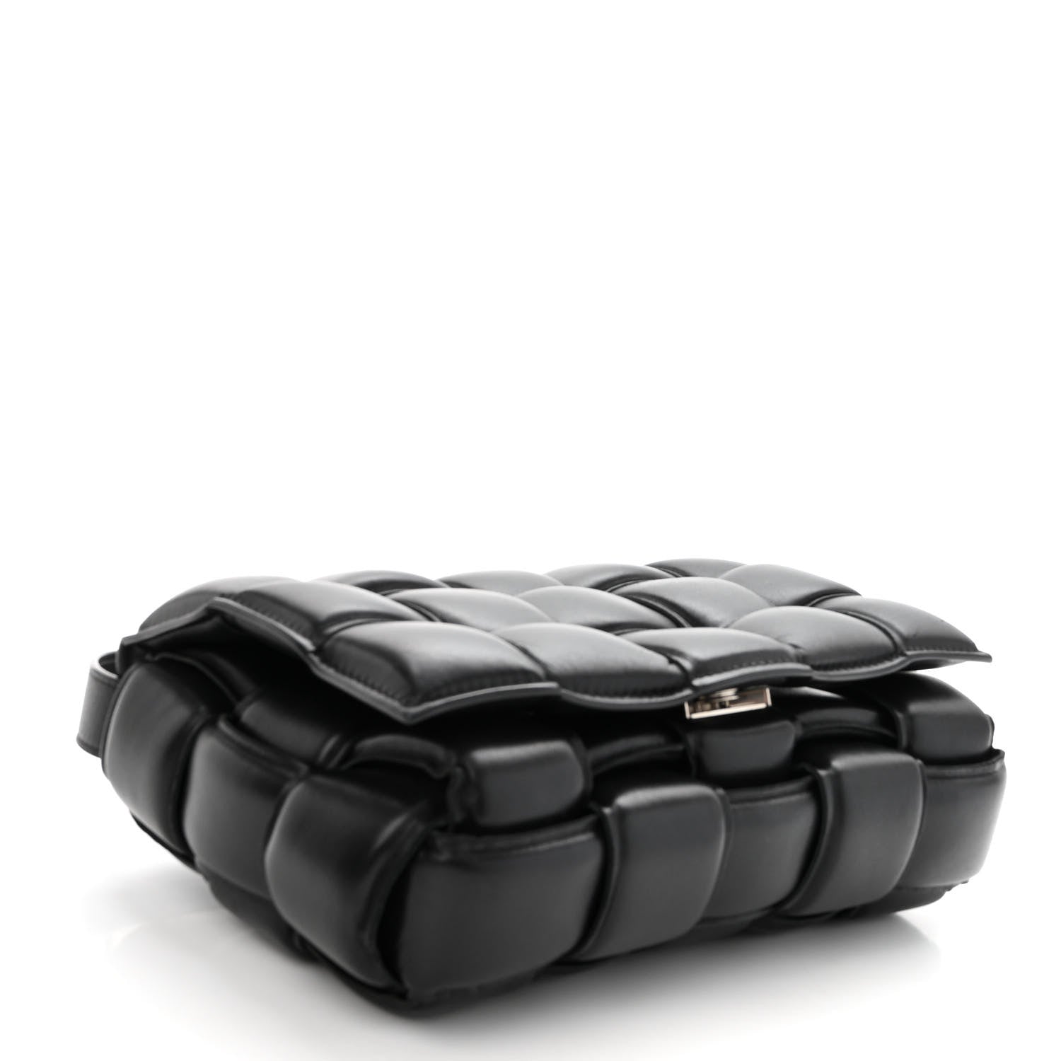 Bottega Veneta Nappa Maxi Intreccio Padded Cassette Crossbody Bag Black 4 of 11