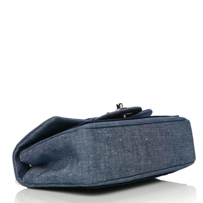 Chanel Denim Quilted Small Medallion Flap Blue 5 of 27