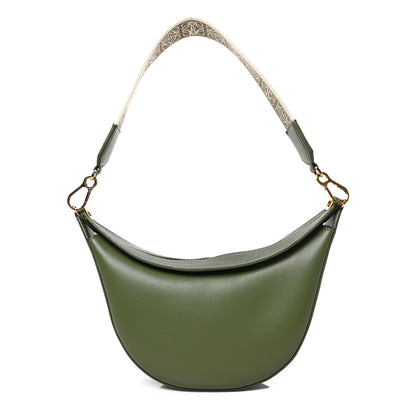 Loewe Satin Calfskin Jacquard Small Luna Bag Avocado Green 1 of 8