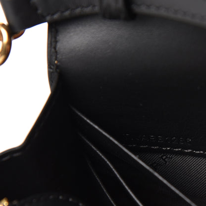 Burberry Vintage Check Henley Wallet On Chain Black 7 of 11