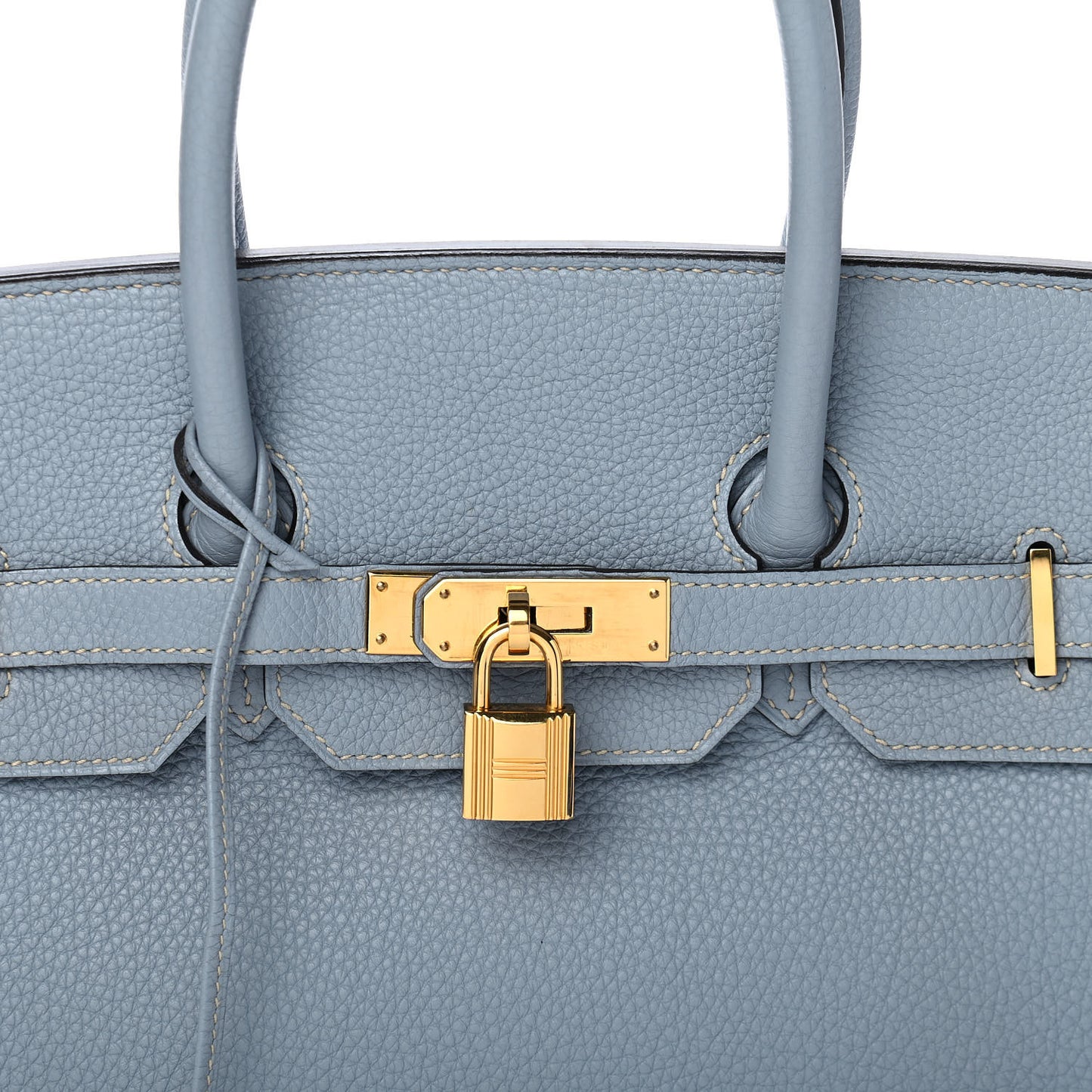Togo Birkin 35 Bleu Lin