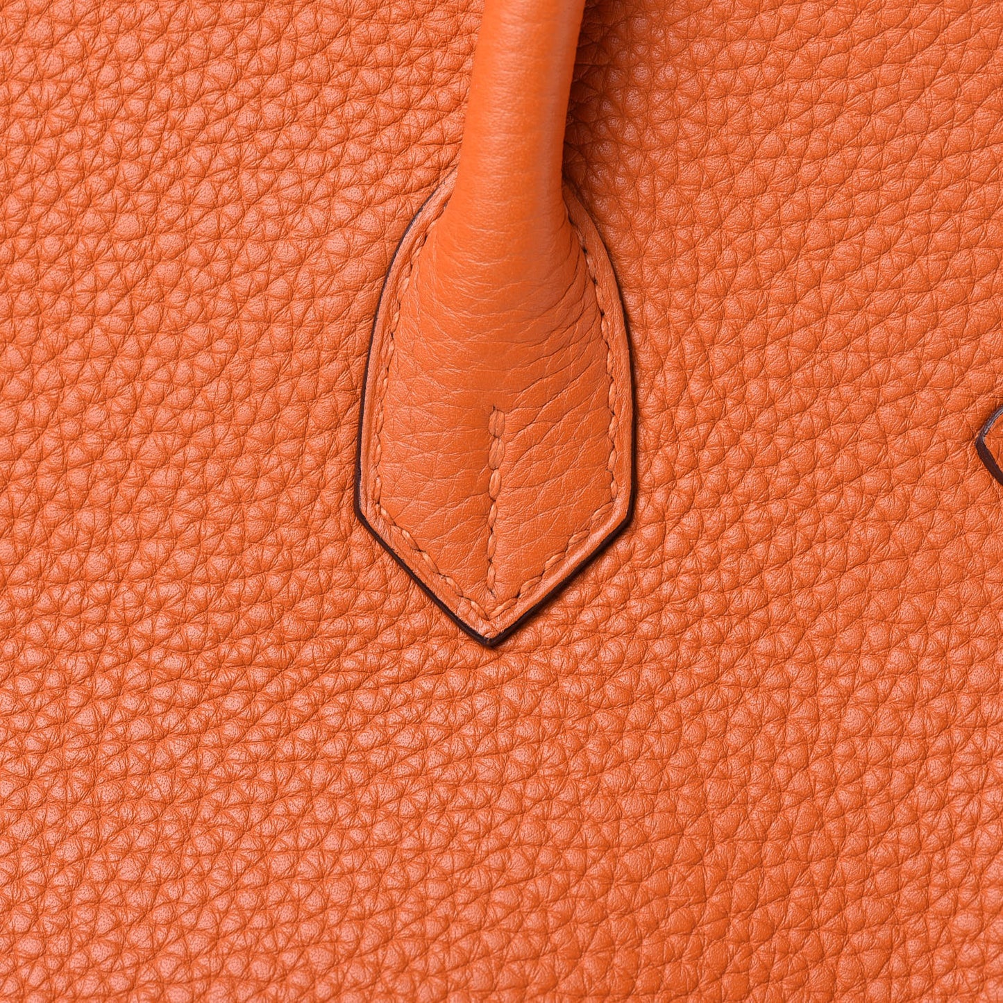 Taurillon Clemence Birkin 35 Orange