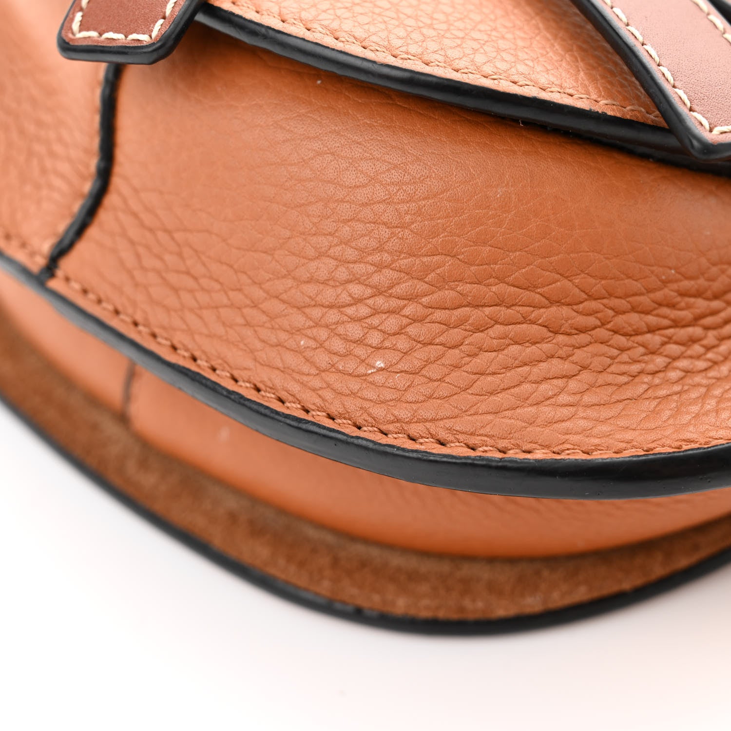 Loewe Grained Calfskin Mini Gate Crossbody Bag Caramel Pecan 10 of 10