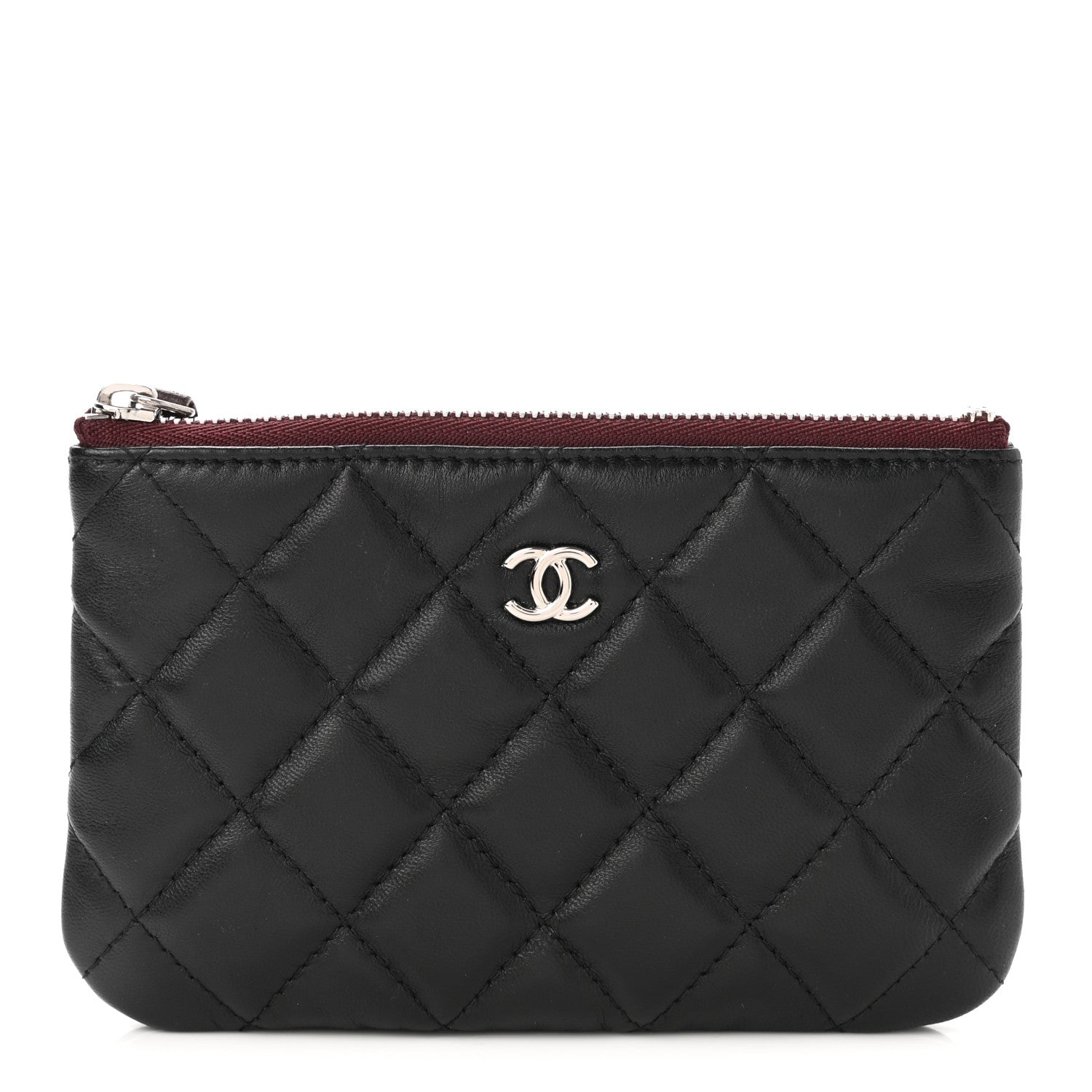 Chanel Lambskin Quilted Small Cosmetic Case Black 1 of 7