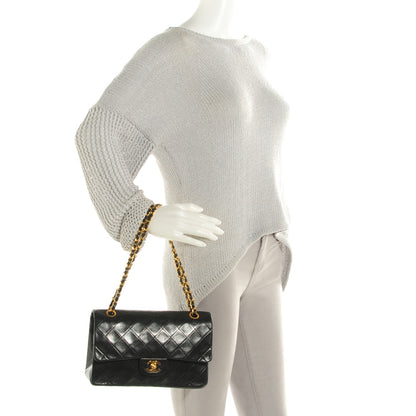 Chanel Lambskin Quilted Medium Double Flap Black 2 of 8