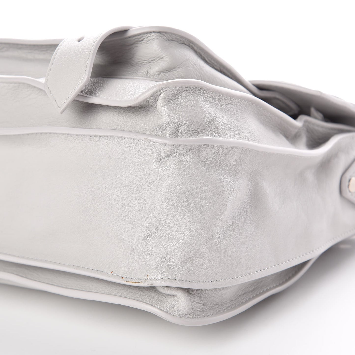 Lambskin Medium PS1 Satchel Pale Steel
